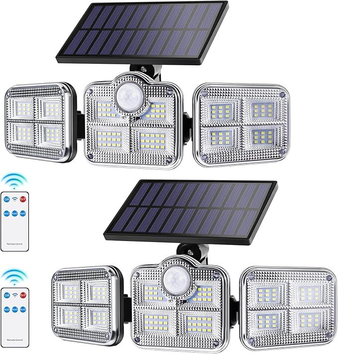 Harloon Solar Outdoor Lights, 1200LM Super Bright Motion Sensor Outdoor Light