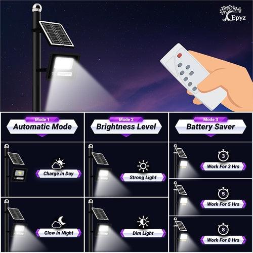 10 Watt Solar LED Flood White Lights