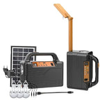 Drumstone (10+7 Years Warranty) PRO Solar Mini Inverter Set | 3 LED Bulbs | 20000mAh Battery & Phone Charging