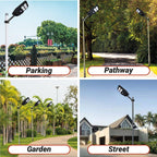 50 Watt Hexagon Solar Street White Light for Garden (With Pole)