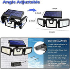 HOORAY Solar Motion Sensor Light - 800Lumens 74 LED