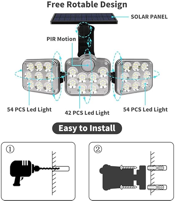 Solar Lights Outdoor with Motion Sensor