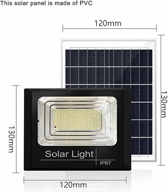 LEISHENT 25W Solar Flood Light – Remote, Waterproof, Long-lasting.