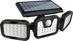 HOORAY Solar Motion Sensor Light - 800Lumens 74 LED