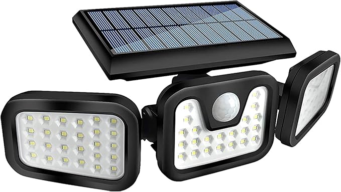 HOORAY Solar Motion Sensor Light - 800Lumens 74 LED