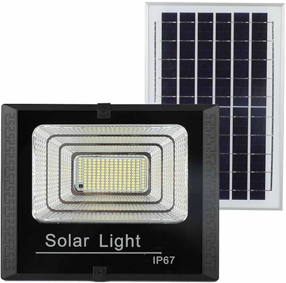 LEISHENT 25W Solar Flood Light – Remote, Waterproof, Long-lasting.