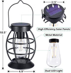 LeiDrail Solar Lantern Outdoor Hanging Solar Lights