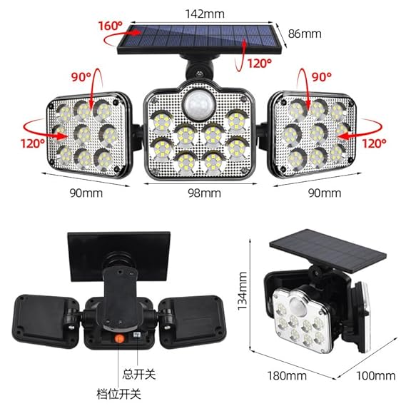 Solar Lights Outdoor with Motion Sensor