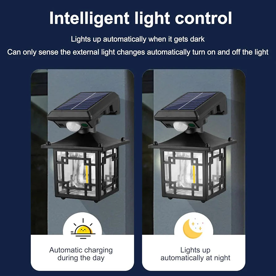 xinyee Outdoor Solar Wall Light IP65 Waterproof Street Light Body Sensor Road Lighting Garden Lights 5 years warranty 9 hour backup