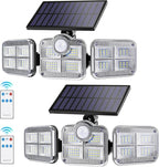 Harloon Solar Outdoor Lights, 1200LM Super Bright Motion Sensor Outdoor Light