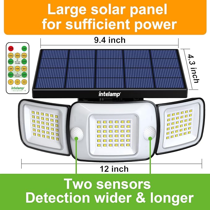 intelamp Solar Outdoor Lights