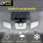 Harloon Solar Outdoor Lights, 1200LM Super Bright Motion Sensor Outdoor Light