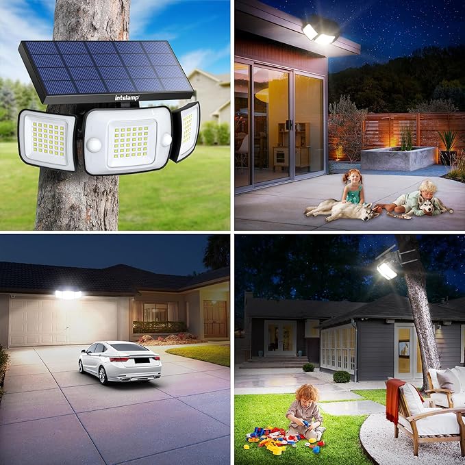 intelamp Solar Outdoor Lights