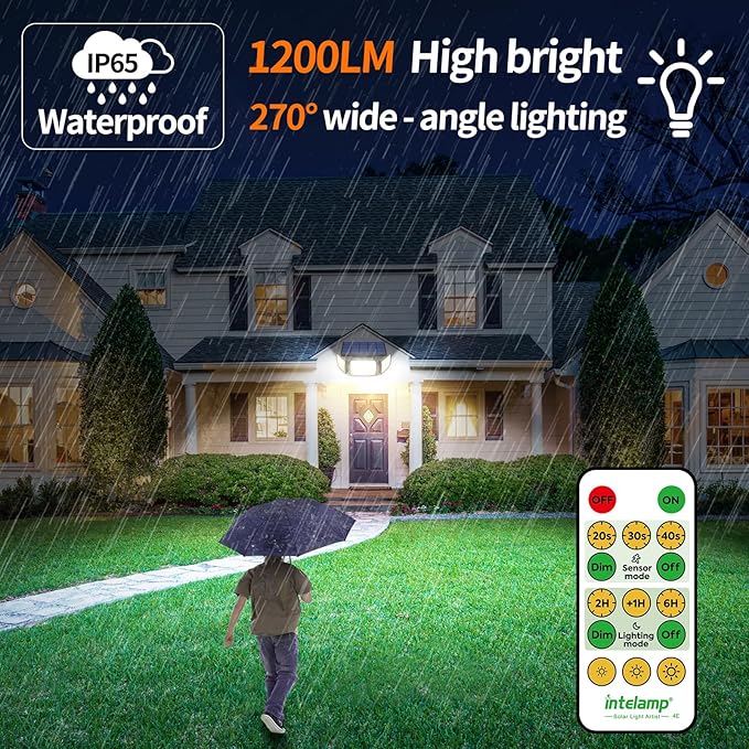 intelamp Solar Outdoor Lights