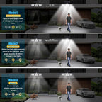 Harloon Solar Outdoor Lights, 1200LM Super Bright Motion Sensor Outdoor Light