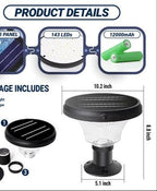 Pillar Light For House | Solar Round Pillar Light 152 Led