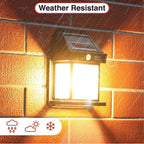 Solar Wall Motion Sensor Black Light