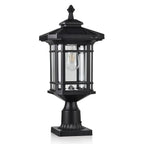 Warm white solar lights, 4x4 posts, waterproof, 2-pack.
