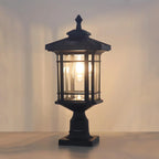 Warm white solar lights, 4x4 posts, waterproof, 2-pack.