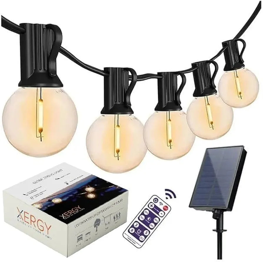 XERGY Solar String Lights, Shatterproof Led Solar String Light