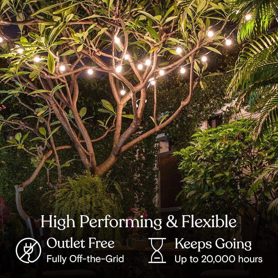 XERGY Solar String Lights, Shatterproof Led Solar String Light