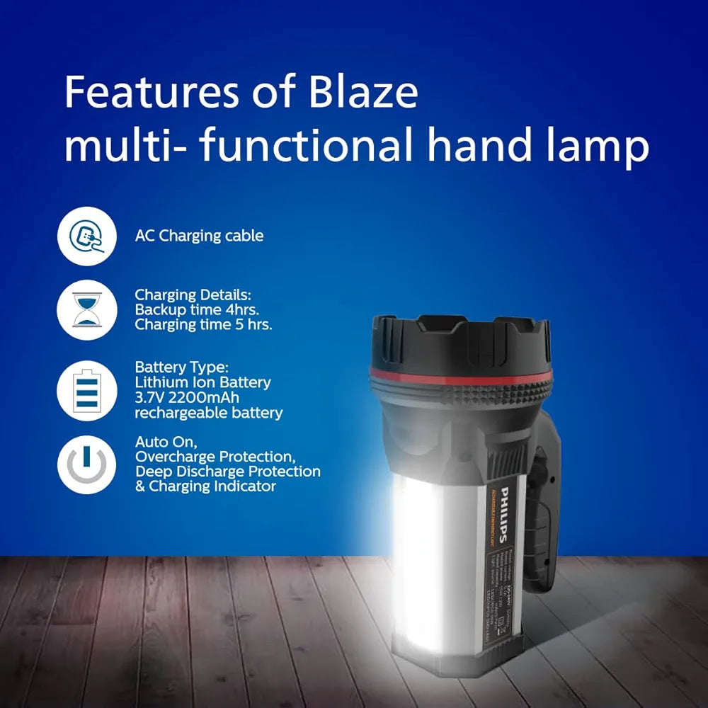 PHILIPS 15W (CDL) BLAZE RECHARABLE LED LANTERN TORCH 5 years warranty